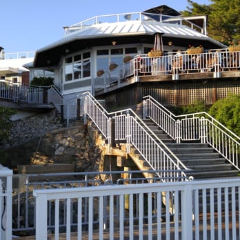 Latitudes - Wentworth By The Sea - A view of Latitudes from the marina boardwalk - Seafood Near Me - New Castle, New Hampshire
