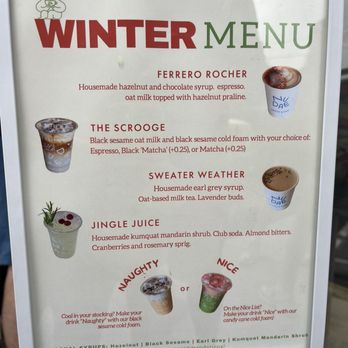 NUDAE Coffee - Winter Menu 2025 - Coffee & Tea Near Me - Costa Mesa, California NUDAE Coffee - Winter Menu 2025 - Coffee & Tea Near Me - Costa Mesa, California