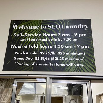SLO Laundry - Hours & services - Laundromat Near Me - San Luis Obispo, California