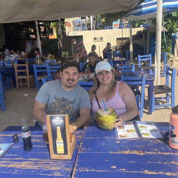 Ocean Azul - Obligatory honeymoon pic - Seafood Near Me - Puerto Vallarta, JAL
