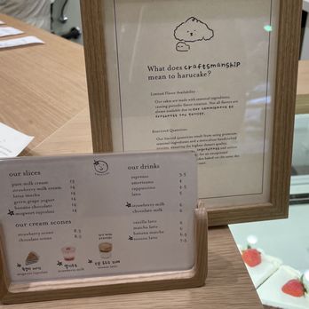Harucake - Menu - Coffee & Tea Near Me - Los Angeles, California