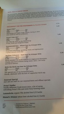 Menu photo 1 Schankhalle Pfefferberg Berlin, BE