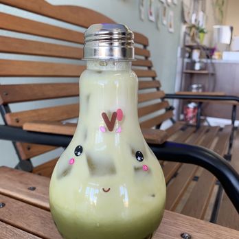 Mr Tea - Matcha latte with almond milk and boba - Bubble Tea Near Me - Las Vegas, Nevada