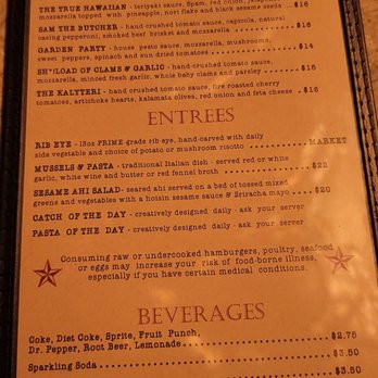 The Diver Bar and Grill - the menu - Pizza Near Me - Eureka, California