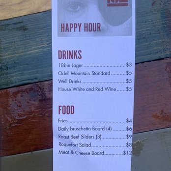 18bin - Happy Hour Menu - Bars Near Me - Las Vegas, Nevada