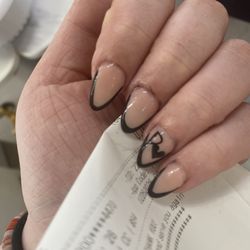 This is the nails I payed 84$ for. Not the design I asked for. Definitely not the quality I paid for or expected.