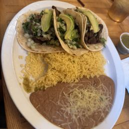 3 Tacos Carne Asada