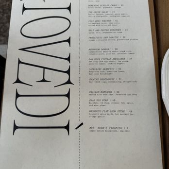 Giovedi - Menu 6/2024 - Asian Fusion Near Me - Honolulu, Hawaii Giovedi - Menu 6/2024 - Asian Fusion Near Me - Honolulu, Hawaii