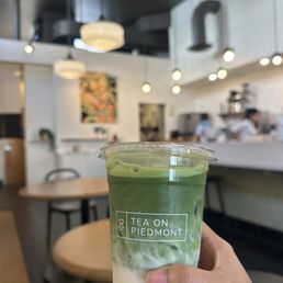 Iced matcha latte Iced matcha latte