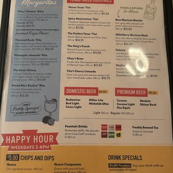 Chuy's - Menu - Mexican Near Me - Round Rock, Texas Chuy's - Menu - Mexican Near Me - Round Rock, Texas