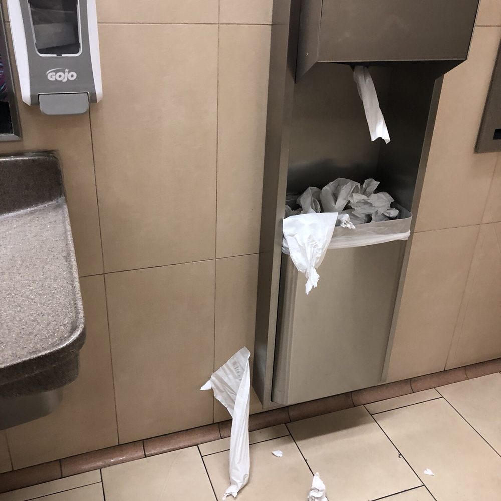 Dirty bathrooms
