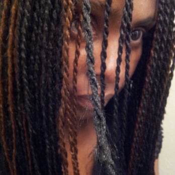 $ 100 Braids - This is the front on Tuesday 7/16 - 2 days later. This one was not correced - Hair Salons Near Me - Dallas, Texas