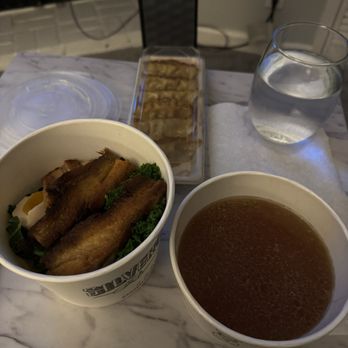 Silverlake Ramen - Garlic ramen with gyoza via Uber Eats - Ramen Near Me - Atlanta, Georgia Silverlake Ramen - Garlic ramen with gyoza via Uber Eats - Ramen Near Me - Atlanta, Georgia
