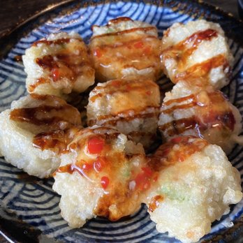 Sushi Nanaimo - Crazy Girl Roll ($7.75): deep fried cream cheese california roll With sweet cilli sauce & unagi sauce - Sushi Bars Near Me - Vancouver, British Columbia Sushi Nanaimo - Crazy Girl Roll ($7.75): deep fried cream cheese california roll With sweet cilli sauce & unagi sauce - Sushi Bars Near Me - Vancouver, British Columbia