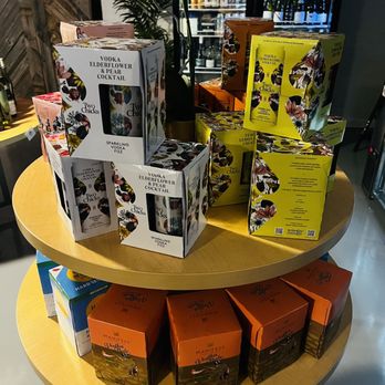 Palms Pantry - a display of boxes of coffee - Beer Bar Near Me - Jacksonville, Florida Palms Pantry - a display of boxes of coffee - Beer Bar Near Me - Jacksonville, Florida