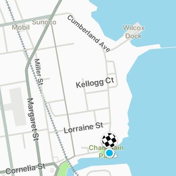 Champlain Park - Waze map showing location - Parks Near Me - Plattsburgh, New York