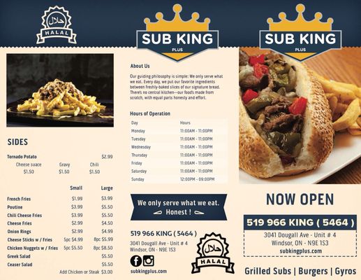 Menu photo 2 Sub King Plus Windsor, ON