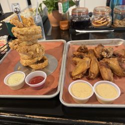 Mae & Co - Wings and onion rings so so good