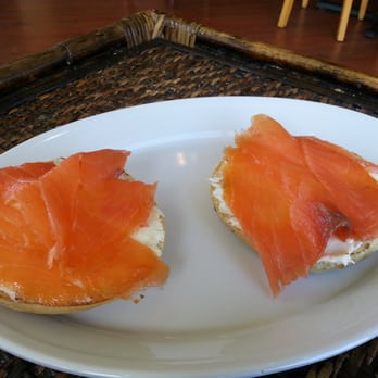 Boardwalk Bagels - Loc and Salmon Bagel! - Cafes Near Me - Cypress, California