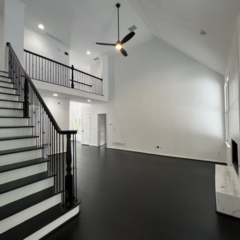 BK Flooring Services - After the sanding and refinishing of the existing hardwood. - Flooring Near Me