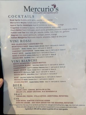 Menu photo 3 Mercurio’s Pittsburgh, PA