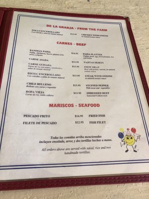 Menu photo 2 La Pupusa Alegre Houston, TX Menu photo 2 La Pupusa Alegre Houston, TX