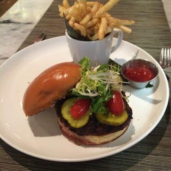 One Flew South - Kobe beef burger ($16) - New American Near Me - Atlanta, Georgia One Flew South - Kobe beef burger ($16) - New American Near Me - Atlanta, Georgia