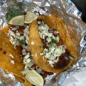 Tres Amigos - Al pastor tacos (sub corn tortillas) - Food Trucks Near Me - Flagstaff, Arizona