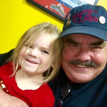 Imagymnation Gymnastics Center - Susie with grandpa. Outstanding place for a birthday party. - Gymnastics Near Me - Simi Valley, California Imagymnation Gymnastics Center - Susie with grandpa. Outstanding place for a birthday party. - Gymnastics Near Me - Simi Valley, California