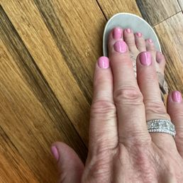 No chip manicure and pedicure No chip manicure and pedicure
