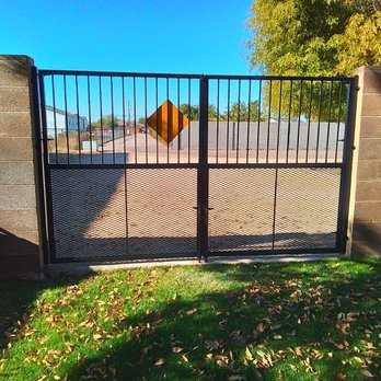 Abraham's Fence - RV gate powder coated.  Replacement for wrought-iron - Metal Fabricators Near Me