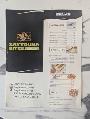 Menu photo 1 Zaytouna Bites Ventura, CA Menu photo 1 Zaytouna Bites Ventura, CA