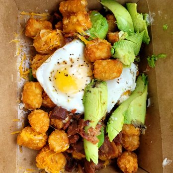 Breakfast Little - BL tots w/ avocado and over easy egg - Coffee & Tea Near Me - San Francisco, California