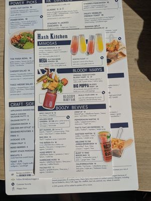 Menu photo 3 Hash Kitchen Chandler, AZ
