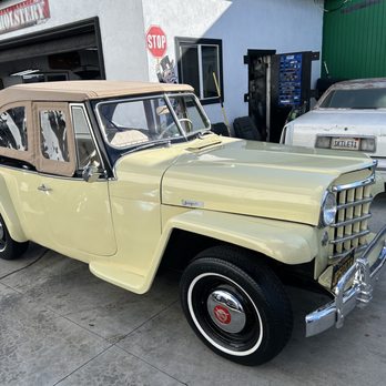 American Upholstery - 1950 Willys Jeepster new top. - Auto Detailing Near Me - Hawthorne, California American Upholstery - 1950 Willys Jeepster new top. - Auto Detailing Near Me - Hawthorne, California