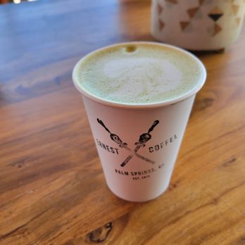 Ernest Coffee - Went HAM on this Honey Almond Matcha - Coffee & Tea Near Me - Palm Springs, California