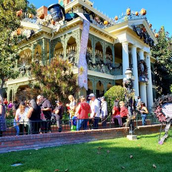 Haunted Mansion - The Haunted Mansion is located in New Orleans Square, across from French Market Restaurant/Mint Julep Bar. Nightmare Before Christmas theme. - Haunted Houses Near Me - Anaheim, California