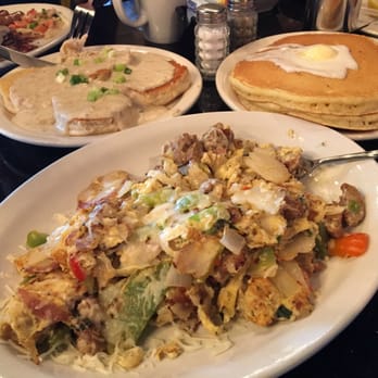 The Pan - The Pan signature scramble, the Southern scramble with homemade biscuits and gravy and buttermilk pancakes ... - Pizza Near Me - Long Beach, California The Pan - The Pan signature scramble, the Southern scramble with homemade biscuits and gravy and buttermilk pancakes ... - Pizza Near Me - Long Beach, California