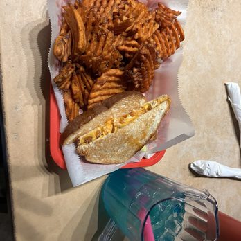 Backstreets Pub & Grill - Sweet potato fries, Buffalo Chicken grilled cheese, and litcher - Pubs Near Me - Clemson, South Carolina Backstreets Pub & Grill - Sweet potato fries, Buffalo Chicken grilled cheese, and litcher - Pubs Near Me - Clemson, South Carolina