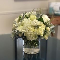 Abundance A Skincare Studio - Lobby area - beautiful flowers from Kris Beckman at Nature's Grace