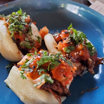 White Mountain Cider - Pork buns - New American Near Me - Glen, New Hampshire