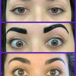 Sama Eyebrows Threading - Before, during & after!