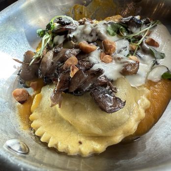 Red Stag Grill - Porcini Ravioli - New American Near Me - Asheville, North Carolina Red Stag Grill - Porcini Ravioli - New American Near Me - Asheville, North Carolina