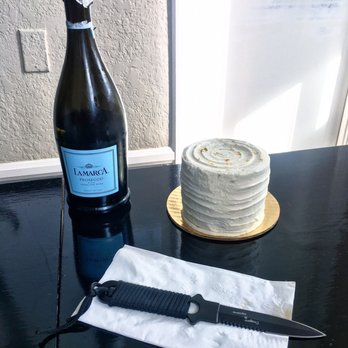 Natty Cakes - Mini cake for our 1 year anniversary! Took it to Catalina & used a dive knife + hotel spoons from the coffee bar to enjoy it, so good! - Custom Cakes Near Me Natty Cakes - Mini cake for our 1 year anniversary! Took it to Catalina & used a dive knife + hotel spoons from the coffee bar to enjoy it, so good! - Custom Cakes Near Me