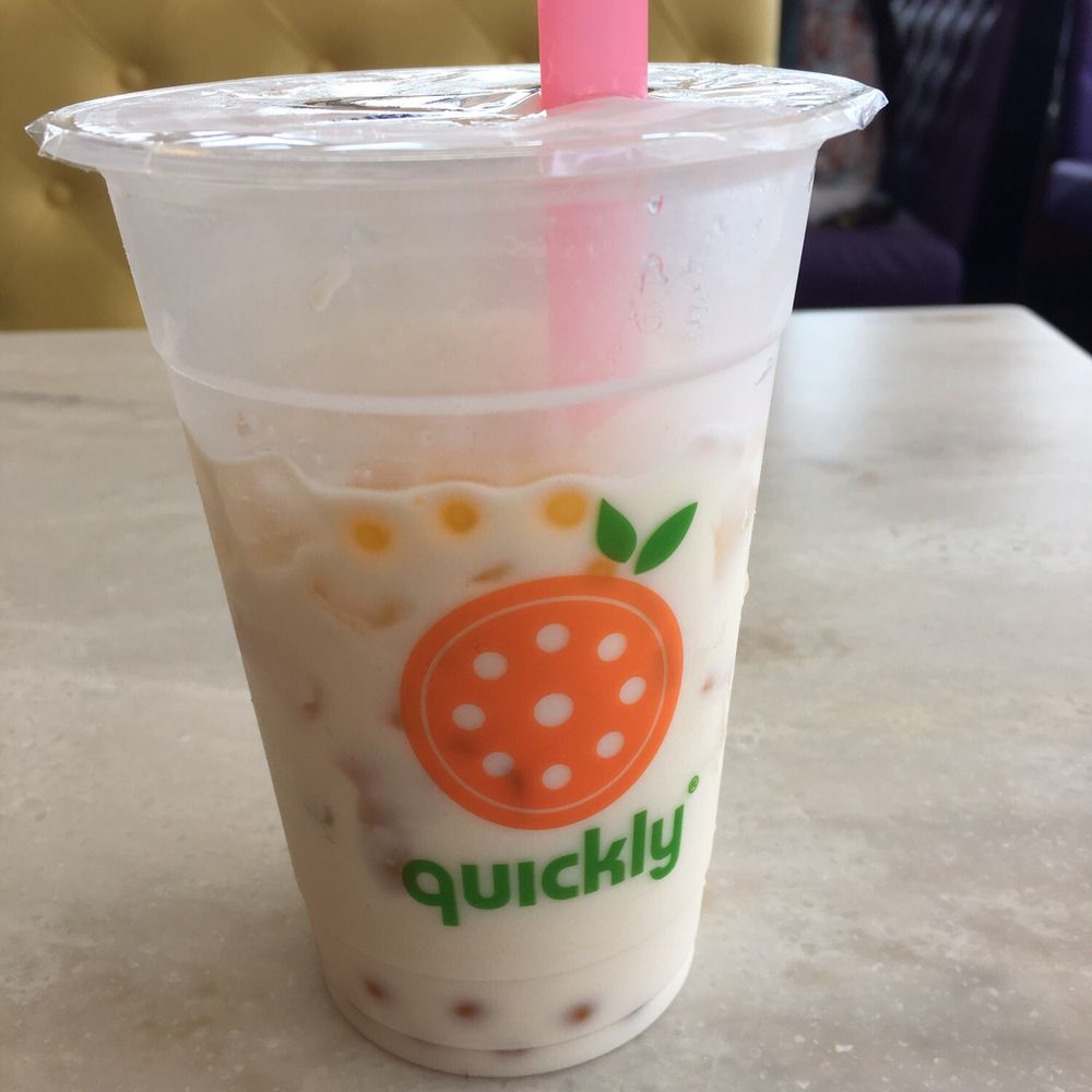 Quickly Boba N Snow - Almond milk tea w passion fruit bursting balls - Bubble Tea Near Me - Orlando, Florida Quickly Boba N Snow - Almond milk tea w passion fruit bursting balls - Bubble Tea Near Me - Orlando, Florida