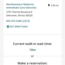 Northwestern Medicine Immediate Care - Glenview - Hours