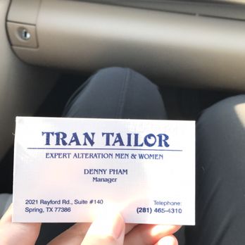 Tran Tailor & Cleaners - Sewing & Alterations Near Me - Spring, Texas Tran Tailor & Cleaners - Sewing & Alterations Near Me - Spring, Texas