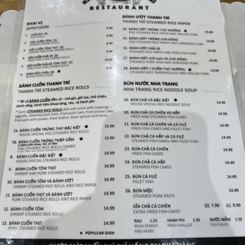 Banh Cuon Thanh Tri - Vietnamese Near Me - Garden Grove, California