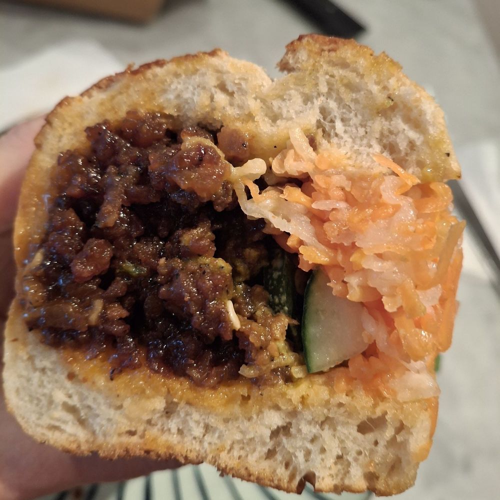 JoJu - Caramel Pork Bahn Mi - Sandwiches Near Me - New York, New York JoJu - Caramel Pork Bahn Mi - Sandwiches Near Me - New York, New York