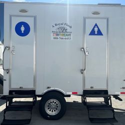 2 Station restroom with Solar power AC, heating and running water